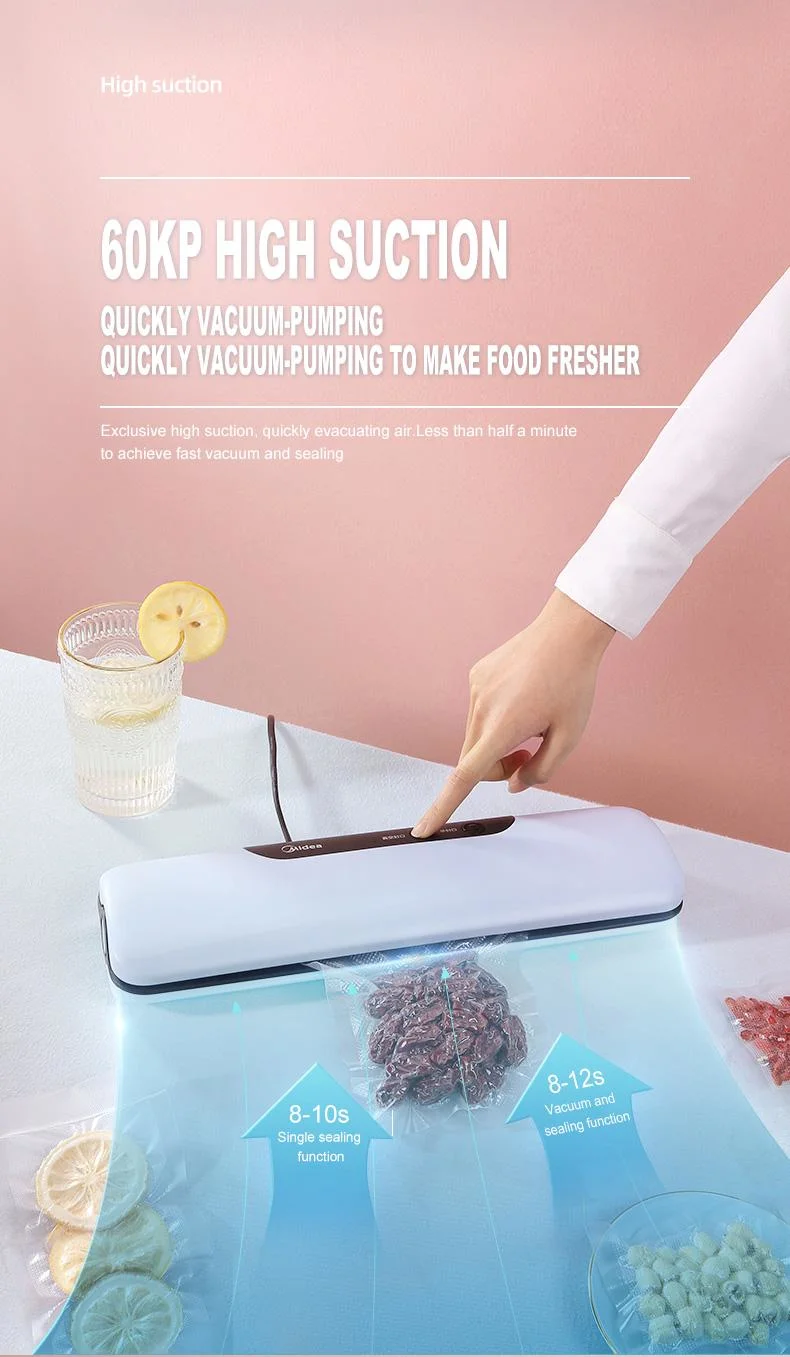 Ootd Professional Bags Rolls Food Saver Portable Automatic Vacuum Sealer Machine