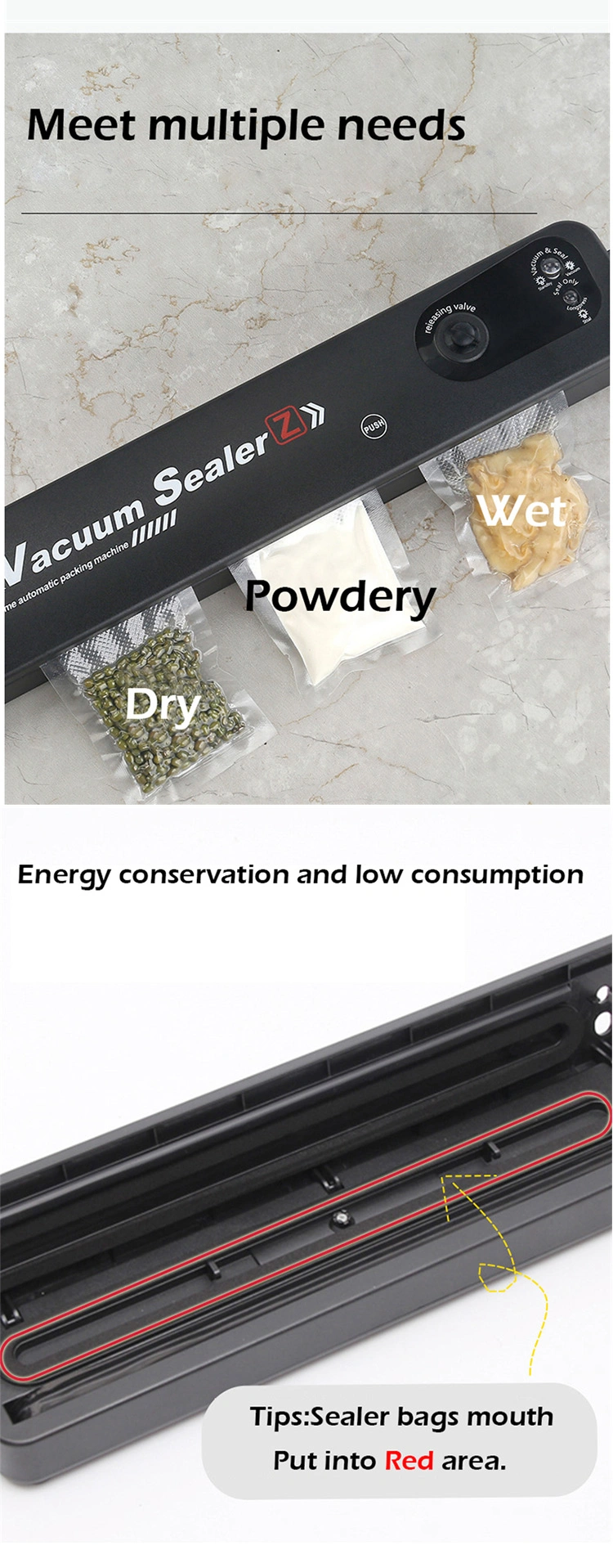 Mini Household Vacuum Preservation Machine Electric Vacuum Sealer Automatic Vacuum Food Sealers