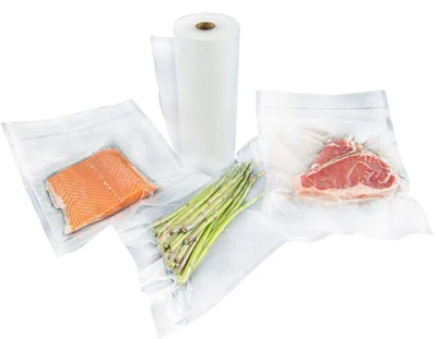 Bolsas-rollos de sellado al vacío para almacenamiento de alimentos - Sous Vide Cooker, VAC Machine, Mircowave y Freezer