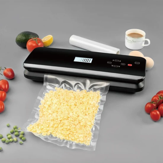 Sellador al vacío automático para conservación de alimentos secos y húmedos con rollos de bolsas, cortador, máquina de sellado de mangueras Sous Vide