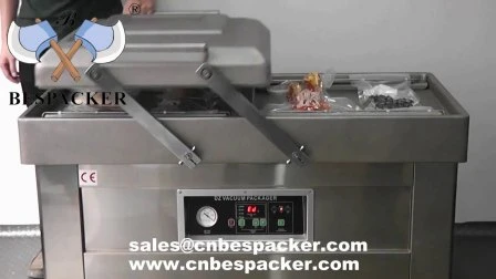 Sellador automático al vacío de carne guisada de doble cámara